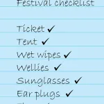 Festival checklist